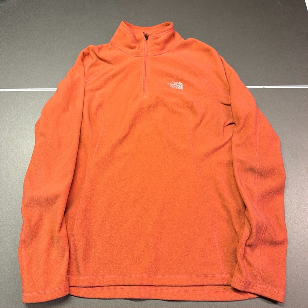 The North Face Fleece Pullover Womens Medium Pink Quarter Zip Lightweight